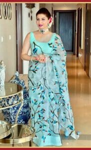 how to style blouse with saree