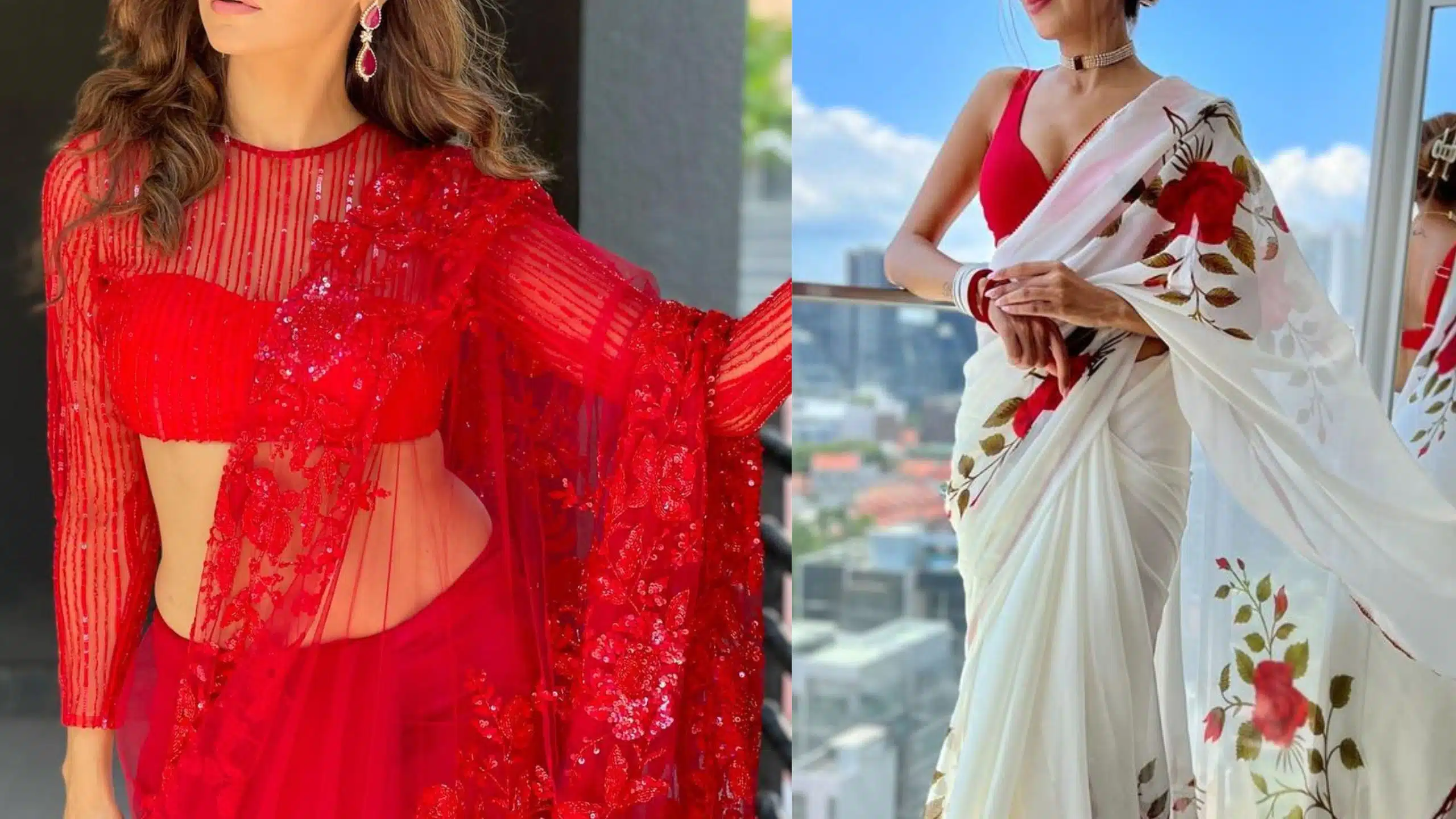 how to look stylish in Saree