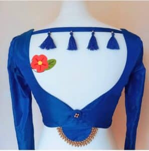 simple blouse ka back design