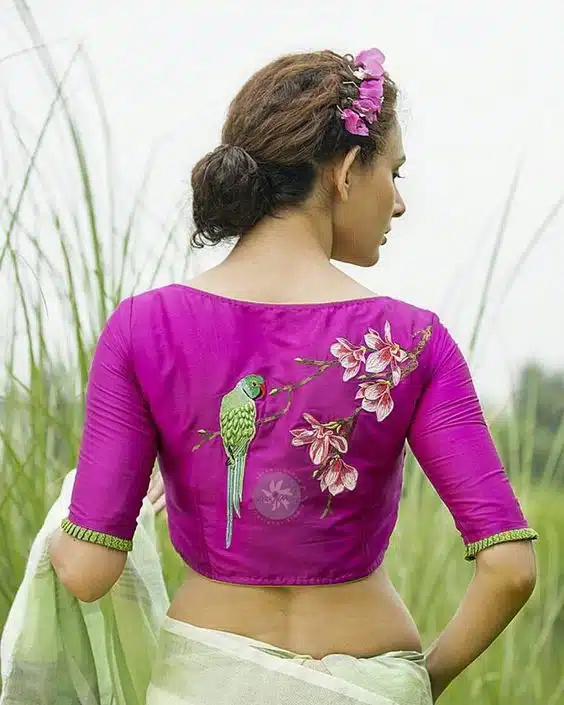 Latest Embroidery Blouse Designs 