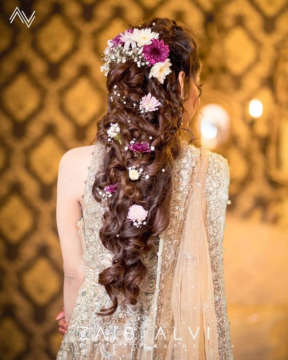 Gown hairstyles enhance the beauty of a party look. If you are looking to  wear a gown on your function, you definitely need a hairstyle to complement  your gorgeous gown. Indian hairstyles
