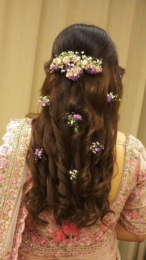 50+ Modern Reception Hairstyles For Saree 2023 - Fashion Qween