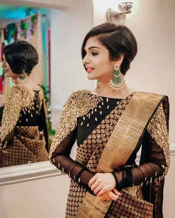 30+ Latest Long Sleeves Blouse Designs 2024