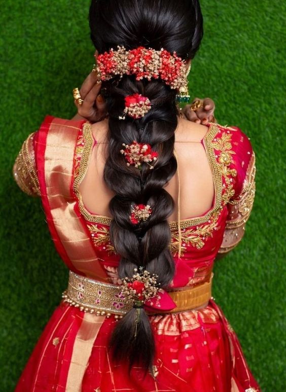 South Indian Bridal Bun Hairstyle Archives  Ethnic Fashion Inspirations