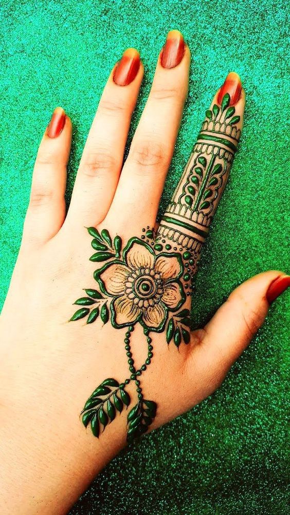 15 Latest Royal Finger Mehndi Design - M-womenstyle