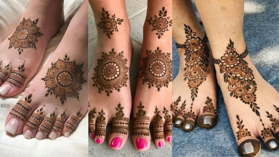 1000+ Easy Foot Mehndi Designs - Simple Feet Henna Patterns