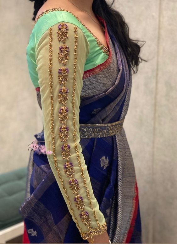 Latest Net Blouse Back Designs For Saree 2023