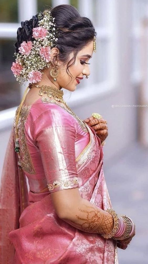 12 Best Hairstyles for Party Wear Sarees - Indian Beauty Tips