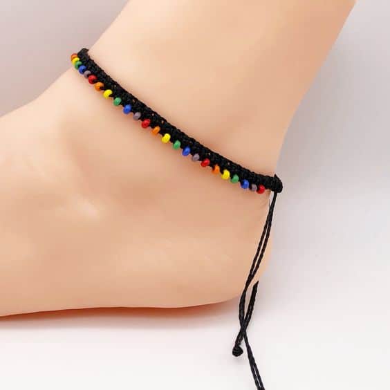 33+ Latest Black Thread Anklet Designs 2023