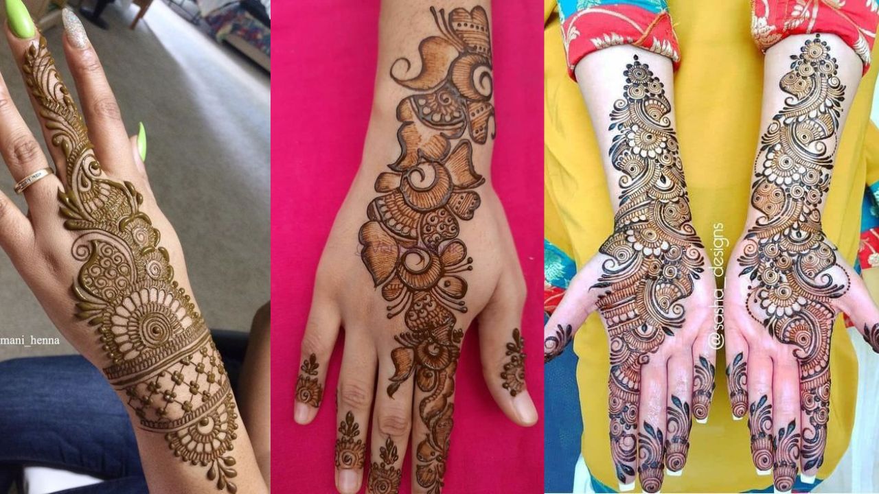 Beautiful Arabic simple design for back hand || Henna design inspiration ||  Prati Creations - YouTube