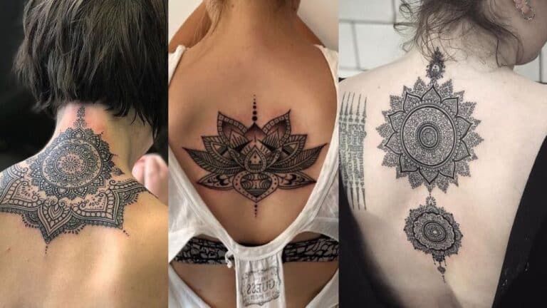 30+ Trendy Back Neck Tattoo Designs For Women