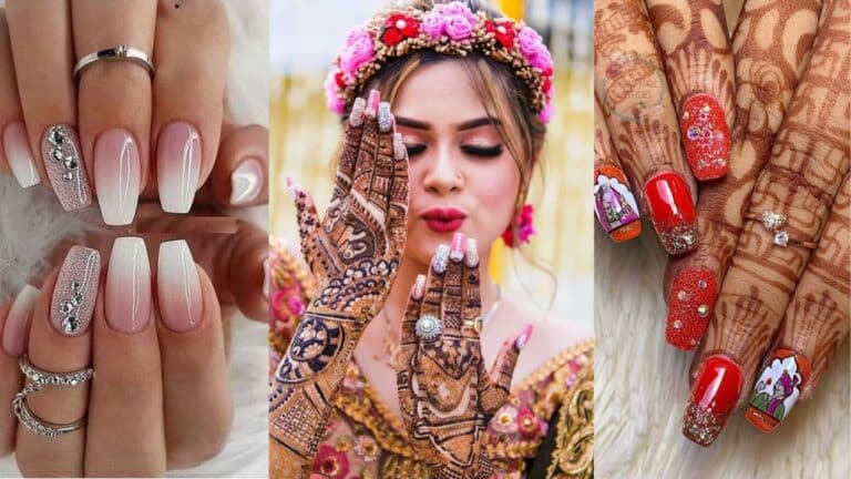 44+ Trendy Bridal Nail Art 2023