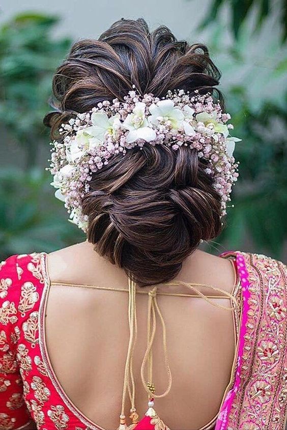 Bridetobe hairgoals  Indian party hairstyles Bridal hair buns Indian bun  hairstyles