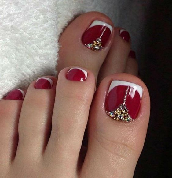 20+ Trendy French Toe Nail Designs 2023