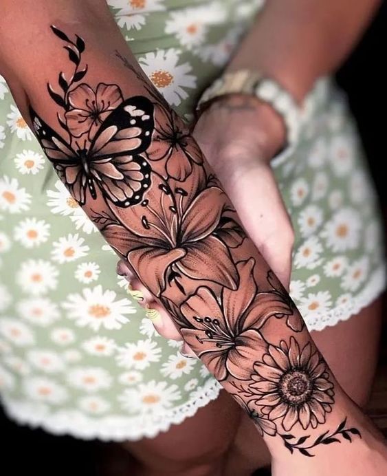 Unique Female Classy Half Sleeve Tattoo Designs 2023 -