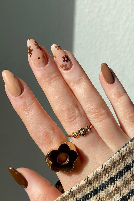 25+ Latest Brown Nail Designs For Spring