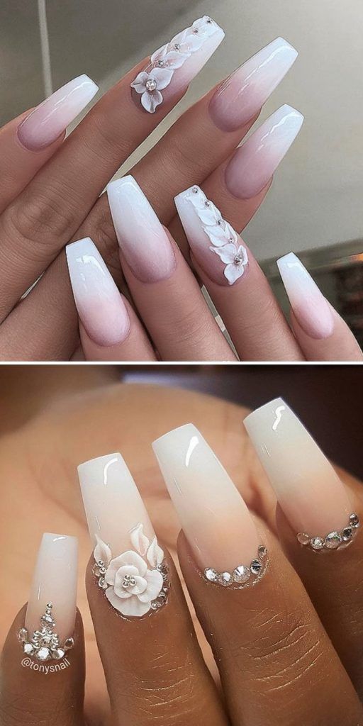 30+ Bridal Nail Ideas You Must Try In Your Weddings