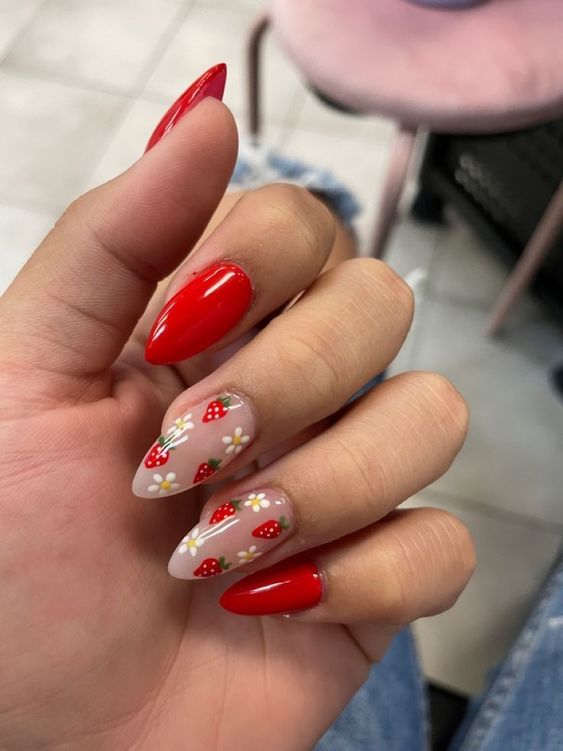 Spring Floral Nails