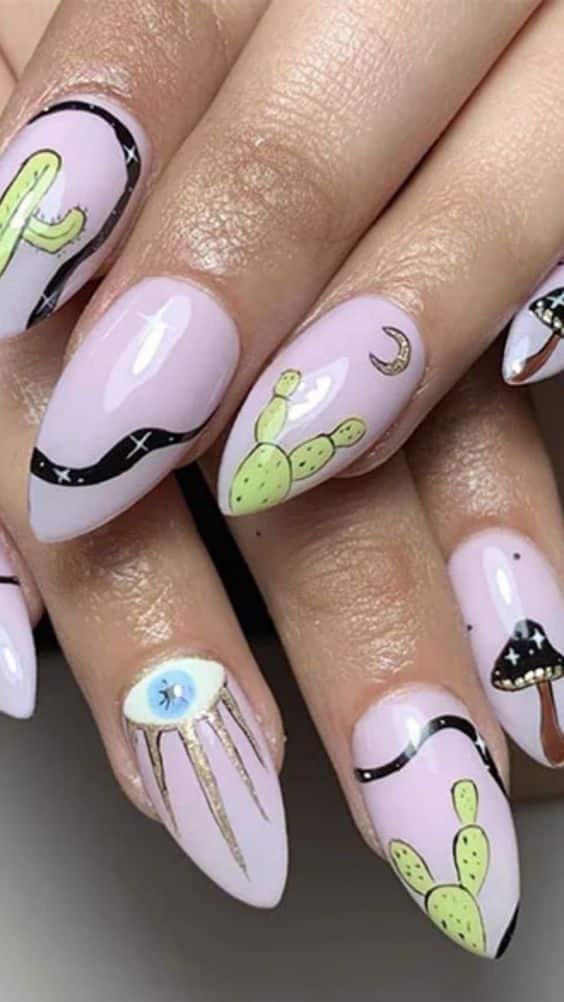 Try These Mountain Peak Nails In 2023