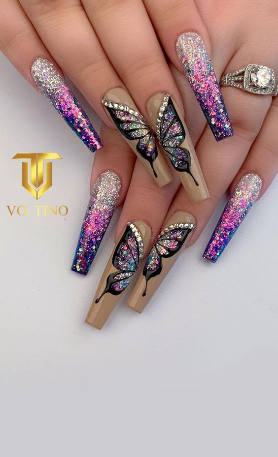 50+ Awesome Glitter Nail Designs 2023