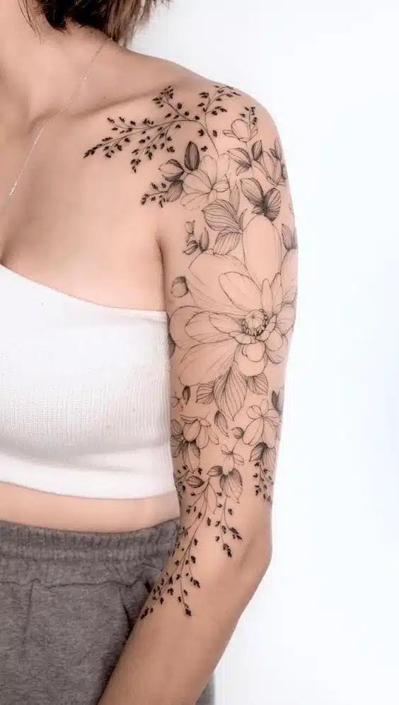 Unique Female Classy Half Sleeve Tattoo Designs 2024