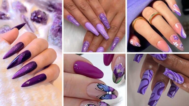 20+ Gorgeous Purple Nail Designs 2023