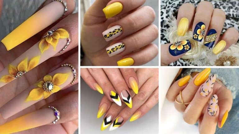 34+ Yellow Nail Designs For This Spring