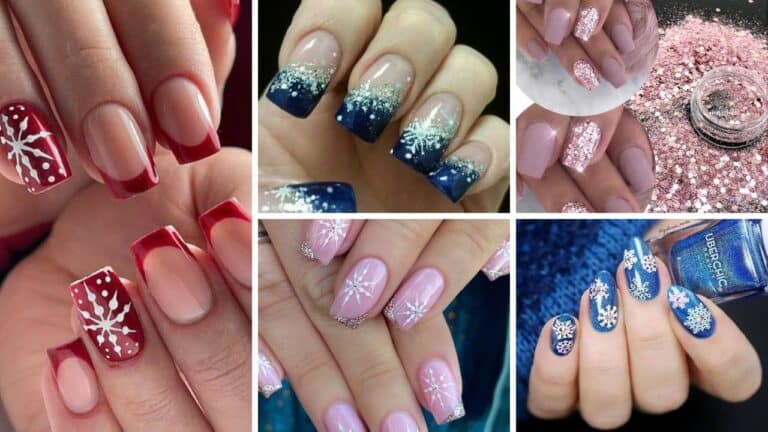 60+ Trendy Snowflake Nail Designs To Feel Cool Cool