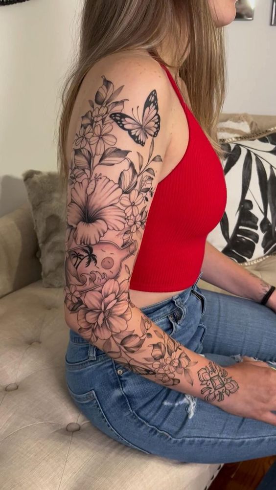 Stunning Half Sleeve Tattoo design ideas for women  Glam Vapours