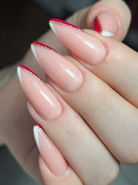 30+ Latest Almond French Tip Nails 2023