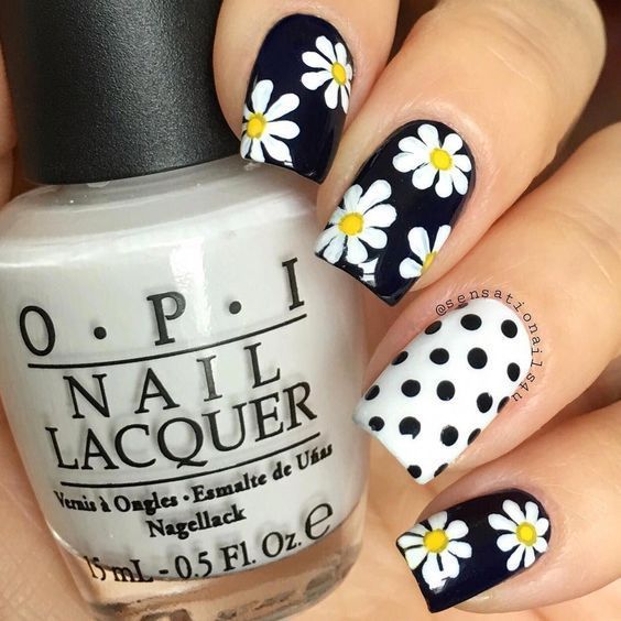 Spring Floral Nails