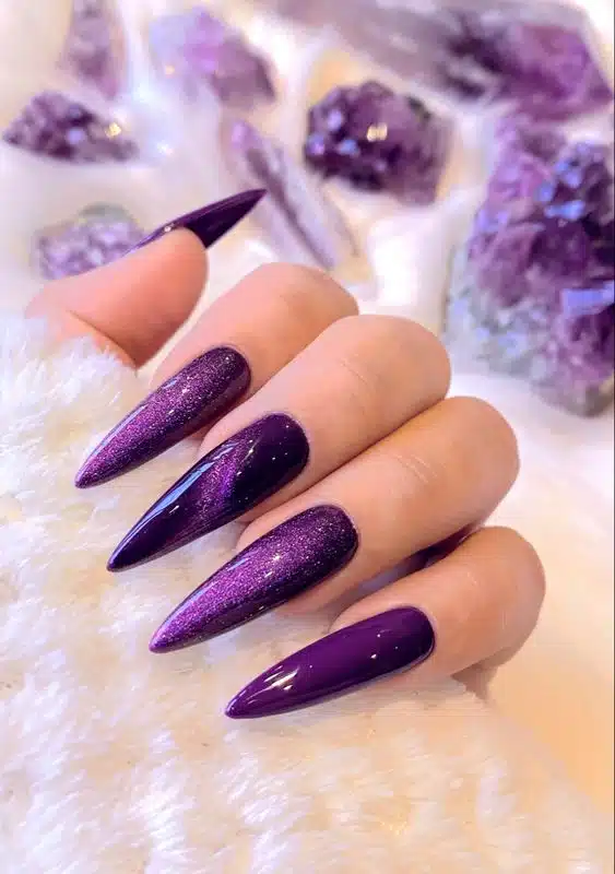 20+ Gorgeous Purple Nail Designs 2023
