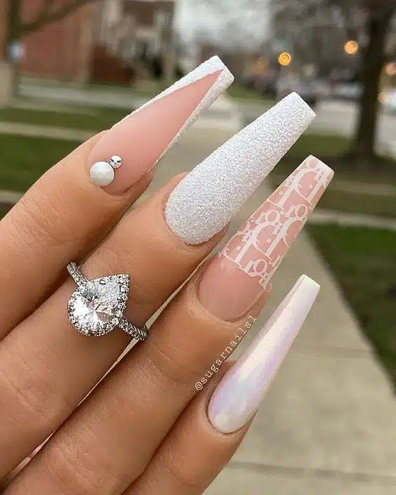 55+ Milky White Nail Polish Designs 2024