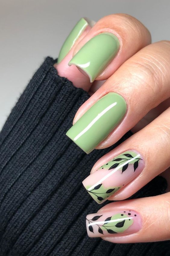 51+ The Best Sage Green Nails 2023