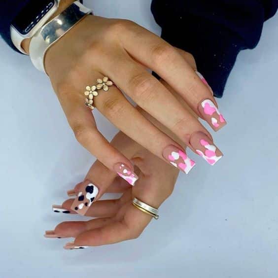 30+ Creative Cow Print Nails Design 2023