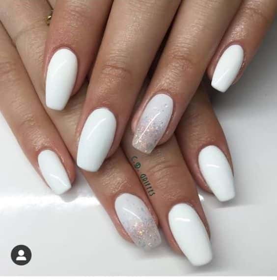 60+ Stylish White Nail Designs 2023