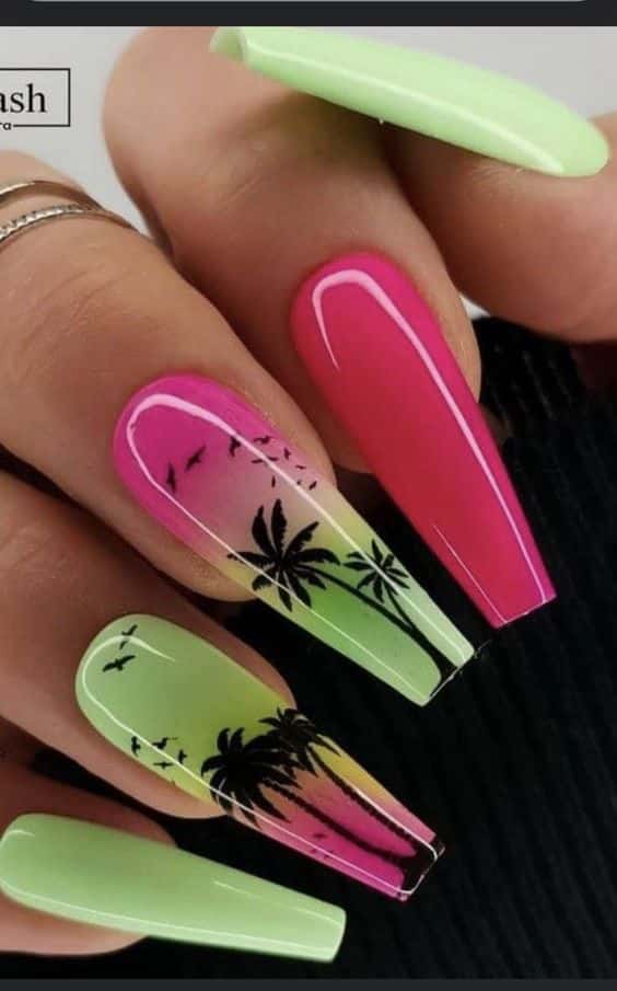 50+ Colorful Long Nail Designs 2023