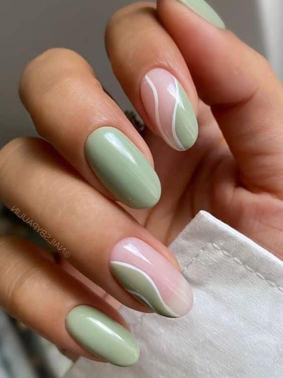 51+ The Best Sage Green Nails 2023