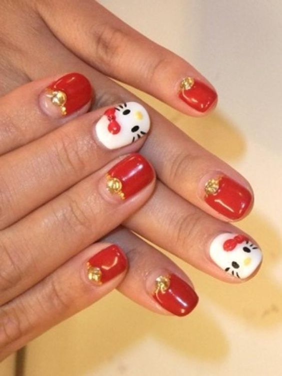 40+ Superb Hello Kitty Nail Design 2023