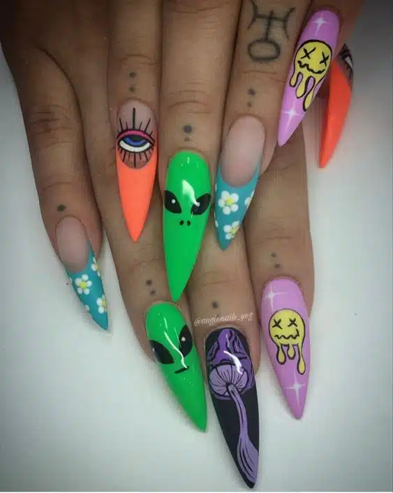 41+ Cute Pointy Nail Designs You Must Try In 2023
