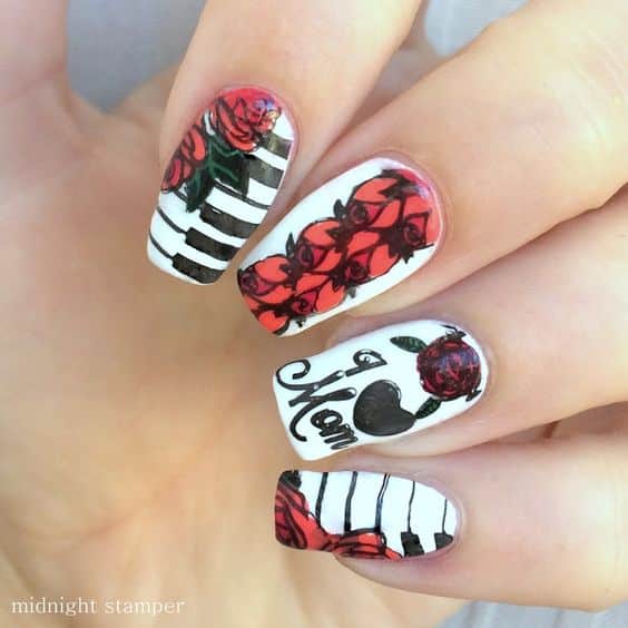 60+ Amazing Mother Day Nail Design 2023