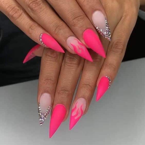 41+ Cute Pointy Nail Designs You Must Try In 2023