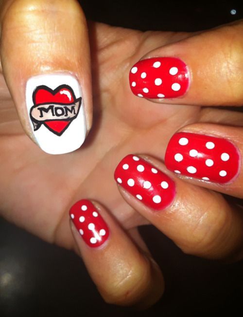 60+ Amazing Mother Day Nail Design 2023