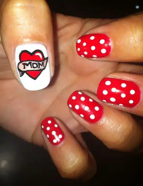 60+ Amazing Mother Day Nail Design 2023