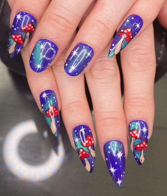 33+ Magical Star Nail Designs 2023