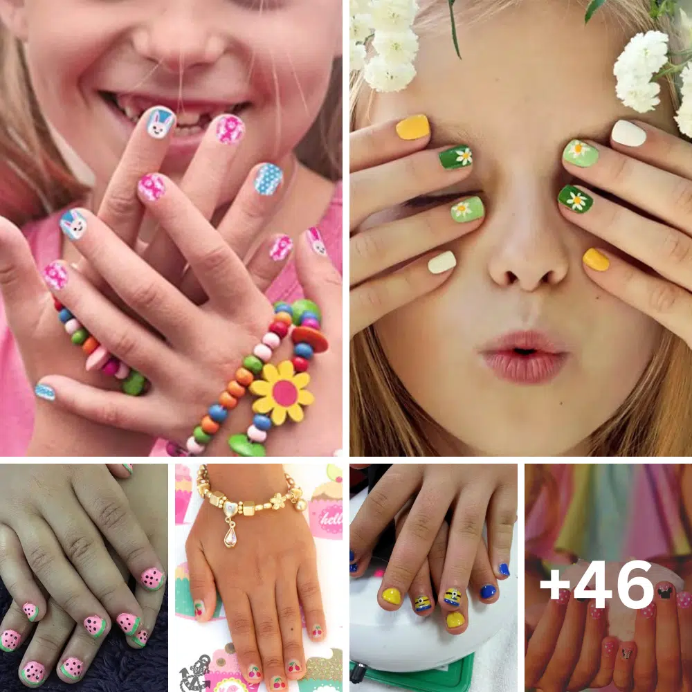 15+ Cute Little Girl Nail Designs 2023