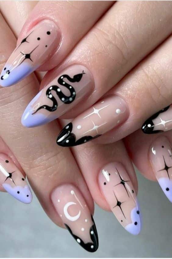 60+ Trendy Snake Nail Design 2023