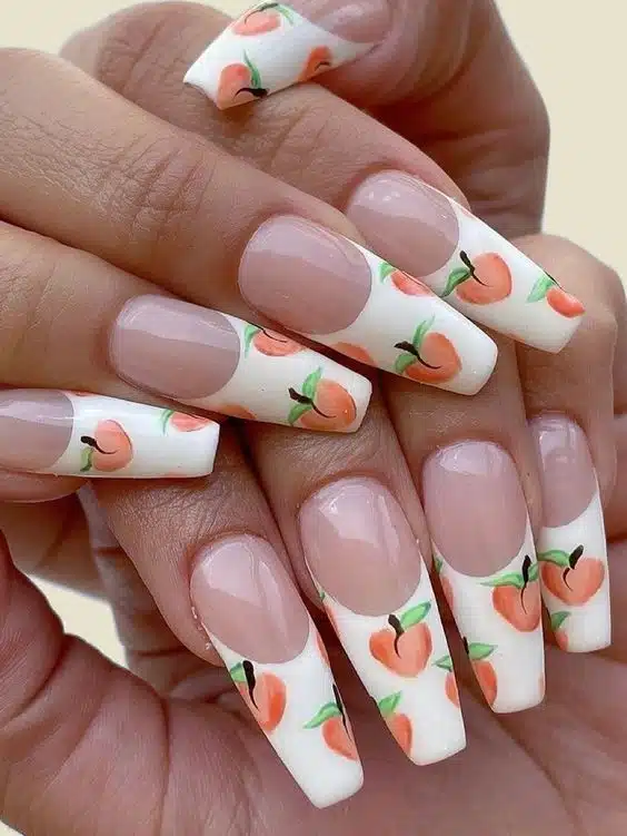 Try These Perfect Peach Color Nail Designs 2023