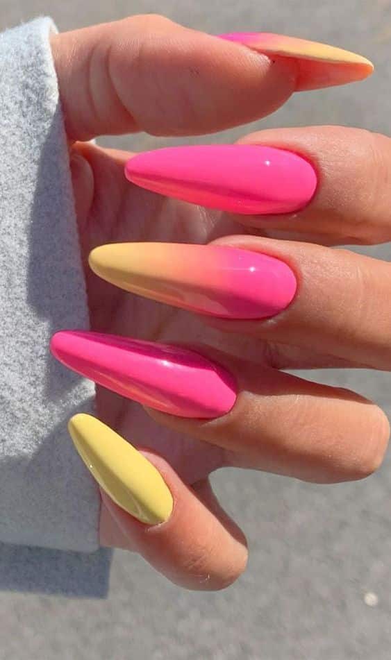 66+ Fabulous Yellow Nails Design 2023