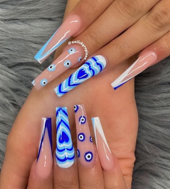 50+ Colorful Long Nail Designs 2023